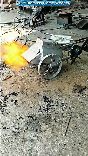 How Does a DIY Biomass Flame Weeder Work?