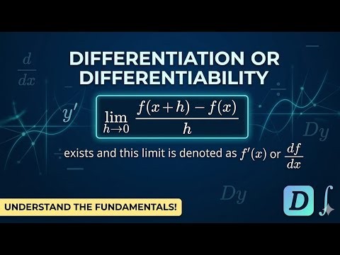 Differentiation Formula Explained from Scratch