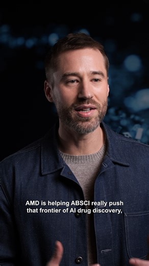 "AMD is helping Absci really push that frontier of AI drug discovery." - Absci Founder and CEO, Sean McClain shares a deeper dive into our collaboration to impact healthcare through AI. | AMD