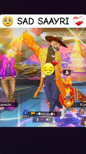 Free Fire Sad Shayari 😢 | Heart Touching Gaming #FreeFire #FreeFireSadShayari #FreeFireShorts