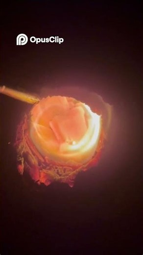something glowing orange in the dark - real fire, filmed outdoors at night 🔥 #fire #embers #shorts