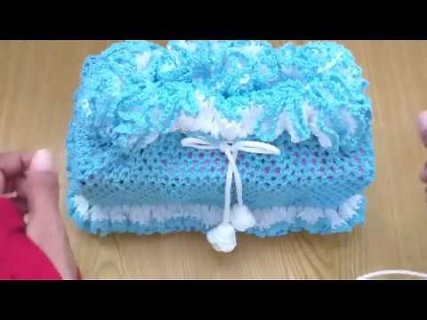 Crochet Tissue Box//Tutorial mengcover kotak tisu//kotis rajut