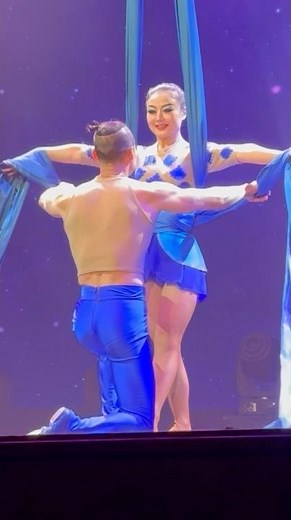 Aerial Romance in the Spotlight ✨ Stunning Shanghai Circus Duo