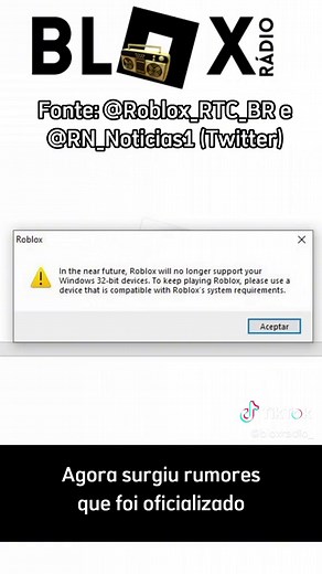 Jogar Roblox no PC de 32-Bits: Atualização e Requisitos