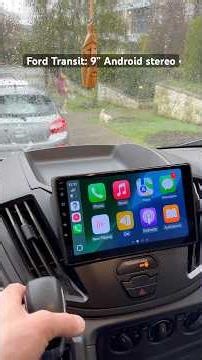 Ford Transit 2017: Android stereo with wireless CarPlay/Android Auto and OEM backup camera support