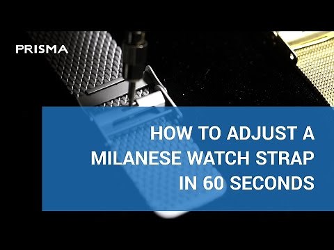 How to adjust milanese watch strap in 60 seconds