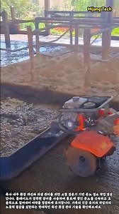 축사 통로 청소 및 분뇨 처리 작업 #worker #process #farm #clean #agriculture