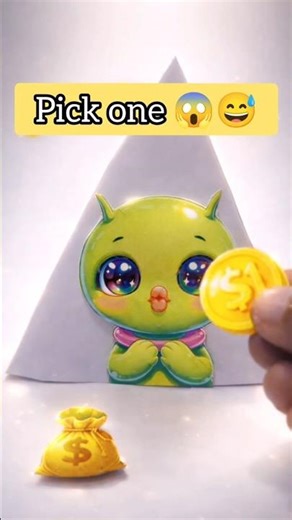 Alien Chooses Your Luck 👽🧲 | Magnetic Papercraft #shorts