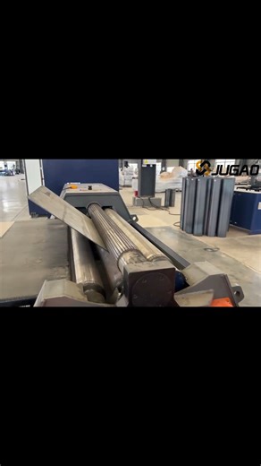 JUGAO Four-Roll Plate Rolling Machine Rolls Plate into Rounds