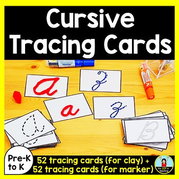 Cursive Alphabet Practice - Tracing Flashcards