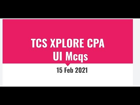 TCS UI Questions || TCS CPA 2021 || TCS CPA March 11