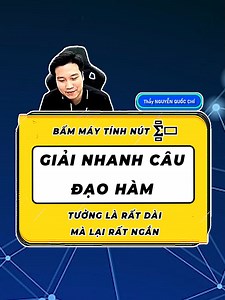 Bấm Máy Tính nút Sigma giải Nhanh câu Đạo Hàm - Toán 11 #toán11 #thaynguyenquocchi #hoctoanthaychi #thaychidaytoan #nguyenquocchi