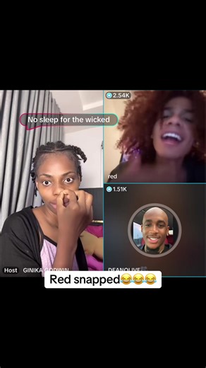 This whole live I was crying😂😂😂 #red #deano #ginika #whoisred #ginikagodwin