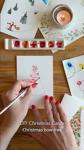 A Christmas card for those friends who love the coquette aesthetic 🎀