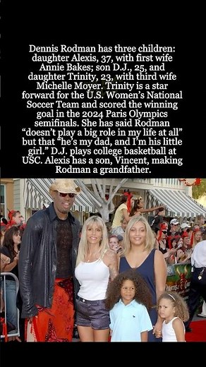 Dennis Rodman’s 3 Kids: Alexis, D.J. and Trinity #shorts #DennisRodman #TrinityRodman