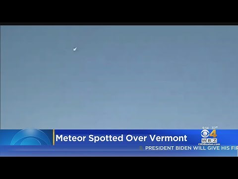 Meteor Over Northern Vermont Seen By People Around New England