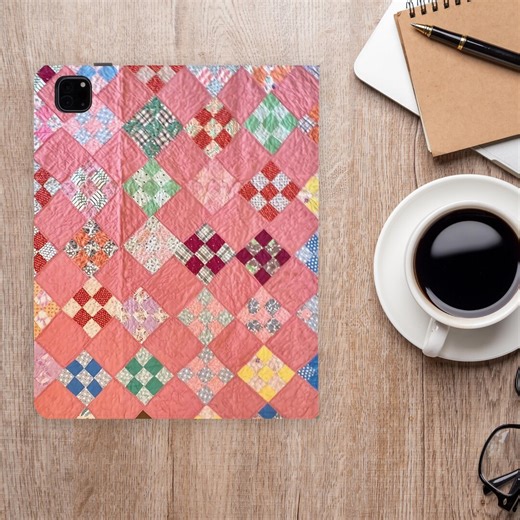 Charming Quilt Tablet iPad Style Folio Case, Patchwork Cover Print, Gift for Quilter - Etsy