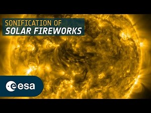 Sonification: Three Years of Solar Fireworks | Solar Orbiter Mission FriendsofNASA.org: At the start of this new year, close-up pictures and solar flare data that the European Space Agency-led Solar Orbiter mission has been recording for more than three years. See and hear for yourself how the number of flares and their intensity increase, a clear sign of the Sun approaching the peak of the 11-year solar cycle. This video combines ultraviolet images of the Sun's outer atmosphere (the corona, yel