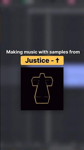 Making music only using samples from 'Justice - Cross'