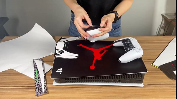 Amazon.com: PS5 Skin Vinyl Decals and Stickers for Playstation 5 Console and Controllers - Black Cement