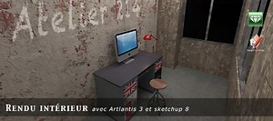 TUTO Rendu intérieur avec Sketchup 8 et Artlantis Studio 3 sur Tuto.com