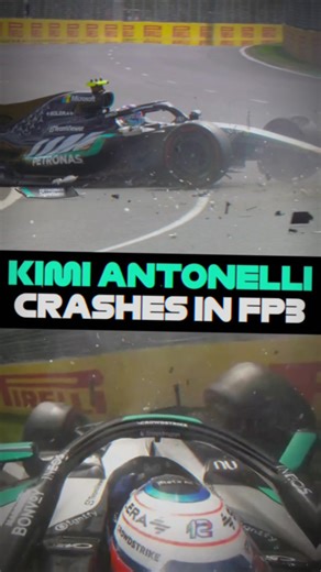 CHƯA CẢ PHÂN HẠNG MÀ??? | sự cố không mong muốn xảy ra vào phiên tập luyện 3 khiến chiếc xe của Kimi hư h.ại nặng nề, có kịp qualify không đây #kimiantonelli #mercedes #f1