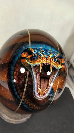 2.1K views · 92 reactions | #customhelmet #custompainting #snake #aerografo #custommotorcycle #capacetecustom | Neimar DuArte | Facebook