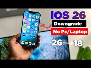 How To Downgrade iOS 26 To 18 Without Computer | Downgrade iOS 26 To 18 Without Computer & Data Loss