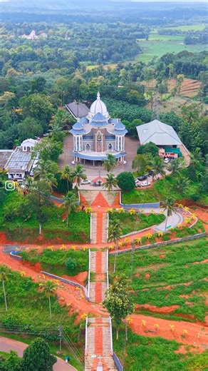Hidden Hilltop Church in Kerala | Mulakkulam St. Mary’s Church Drone View ⛪🌿