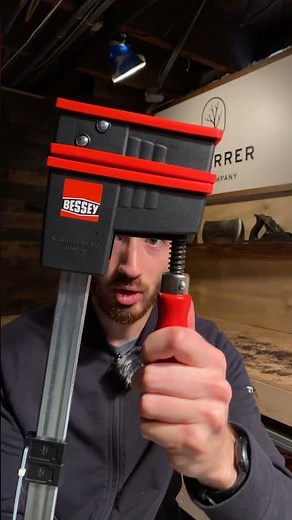 How to open a stubborn Bessey parallel clamp #woodworking #bessey