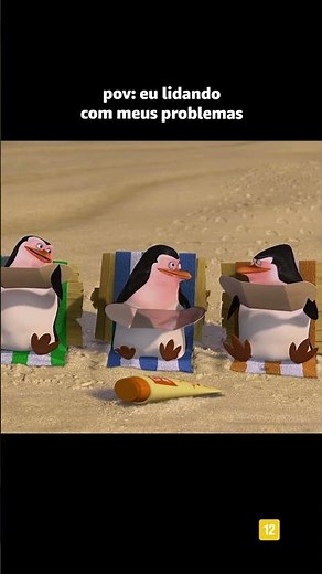 Pinguins de Madagascar sorrindo e acenando 👋