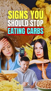 Signs You Should Stop Eating Carbs 🚫🥖🍞🍰 If you notice several of these signs, then reduce or eliminate carbohydrates, especially refined carbs from your diet. Refined carbohydrates are processed forms of carbs that have been stripped of many of their natural nutrients, including fiber, vitamins, and minerals. They are empty calories and are often found in foods that are highly processed and have added sugars or starches, leading to rapid spikes in blood sugar and insulin levels. #healthapta 