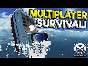 SHIP GETS SUCKED UNDER HUGE WAVES! - Stormworks: Build and Rescue Gameplay - Sinking Ship Survival