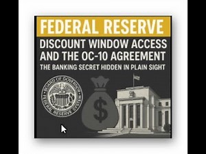Federal Reserve Discount Window Access and the OC-10 Agreement—The Banking Secret