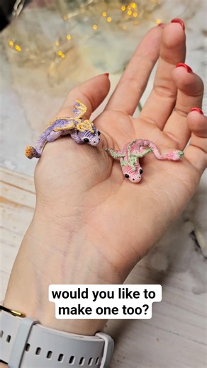 Would you like my crocheted flower dragons? #crochet #amigurumi #crochetpattern