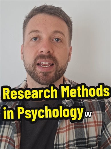 A brief summary of Research Methods in Psychology for AQA A Level Psychology. #psychologyexplained #alevelpsych #psychologystudent #alevelpsychology #studytok