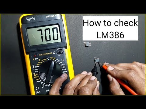 How to check LM386 ic with digital multimeter | LM386 testing
