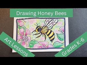 Kids Art Lessons - Drawing Honey Bees