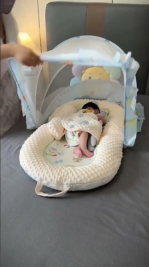 Soft Baby Lounger Nest for Comfy Resting Time #newbornbaby #babycomfort #babycare