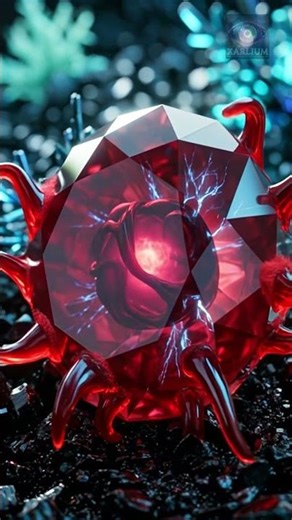 Alien Heart Hatching from a Ruby Crystal 💎 - Xarlium Log #031