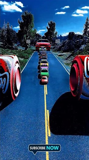 VFX Car Race 💨 Cars vs. Giant Coca-Cola Cans! | Impossible Drift Challenge