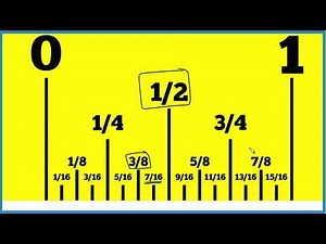 How to Find What Number Is Between 3/8 and 1/2 on a Tape Measure or Ruler