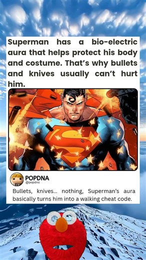 Superman’s Bio-Electric Aura Protects Him and His Costume from Bullets and Blades
