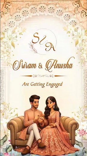 Engagement Invitation Video 💍 | Beautiful Romantic Couple Invite #EngagementInvitation