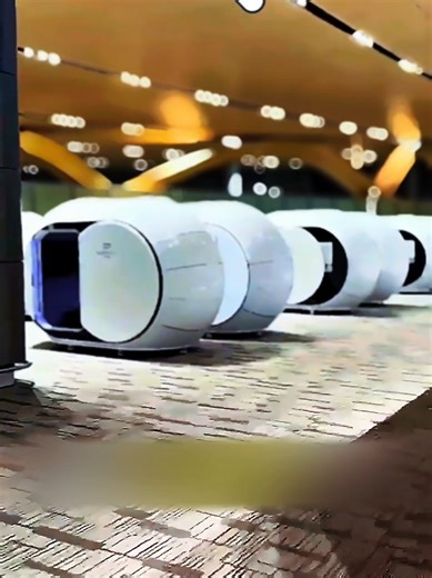 Futuristic Sleeping Pods in China Airports! ✈️💤#creatorsearchinsights #TravelTech #ChinaTravel #AirportLife #TravelHacks