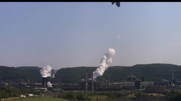 Timelapse captured moment US Steel Clairton plant exploded