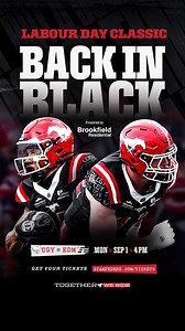 The Stamps are back in black for another edition of the Labour Day Classic on September 1st! Rock your Stampeders gear and together, let’s black out the stadium! Bring the passion and the energy to help defeat our provincial rival. It’s tradition. It’s rivalry. It’s the Labour Day Classic! Get your tickets NOW!🎟 GO STAMPS GO! 🐎 | Calgary Stampeders