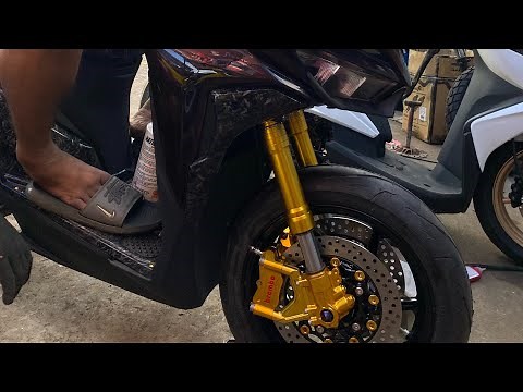 Honda click 125 inverted shock & dual disc