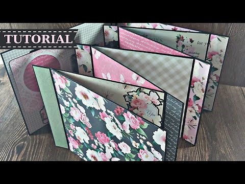 Zig Zag mini album tutorial quick and easy|Marina Manioti