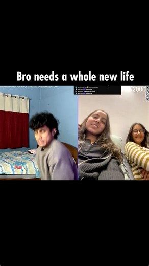 Bro need a whole new life 😭 #omegle #funny #aura #roast